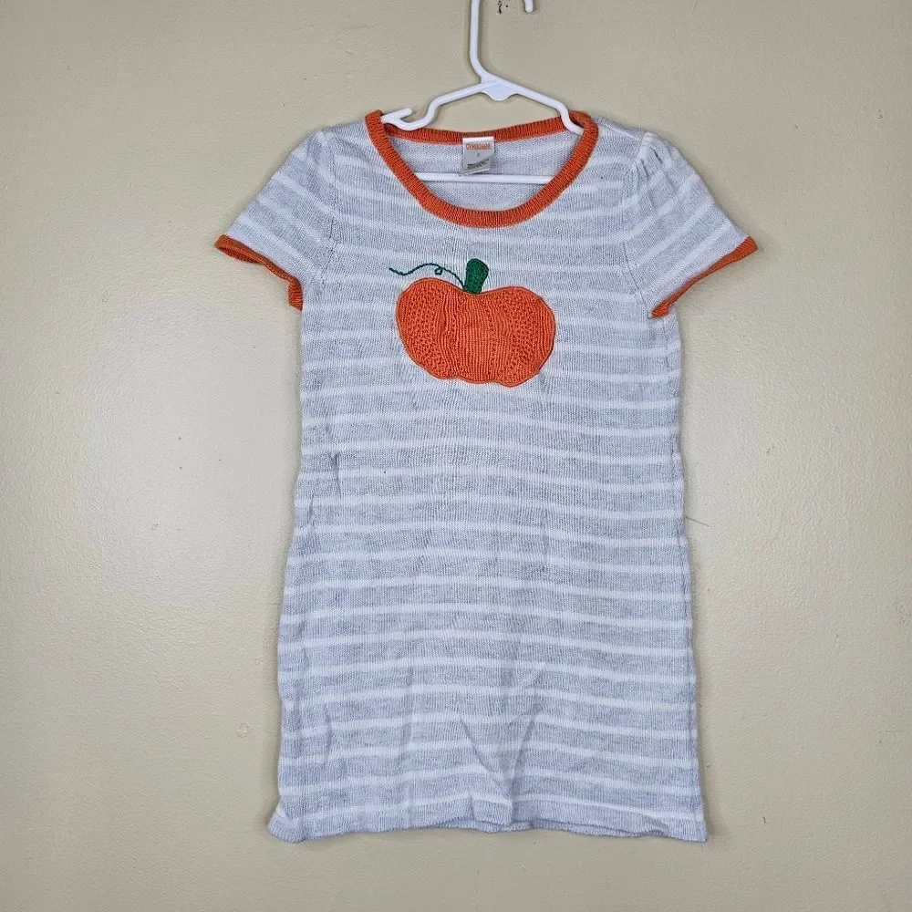 Gymboree Kids Pumpkin Knit Sweater Dress size 5